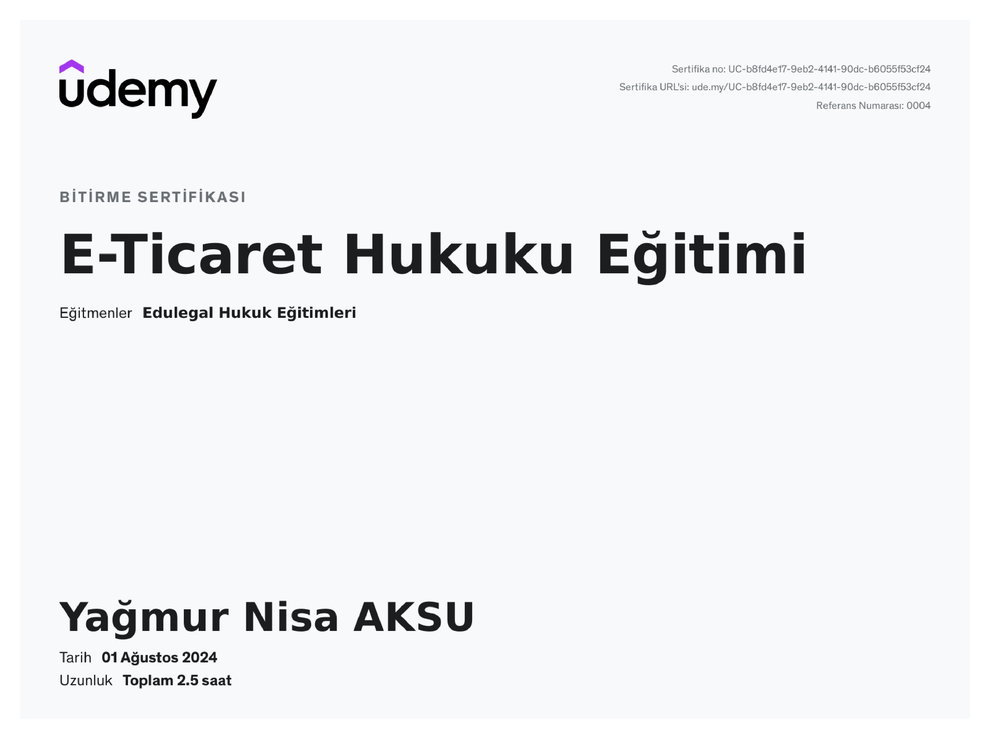 E-Ticaret Hukuku