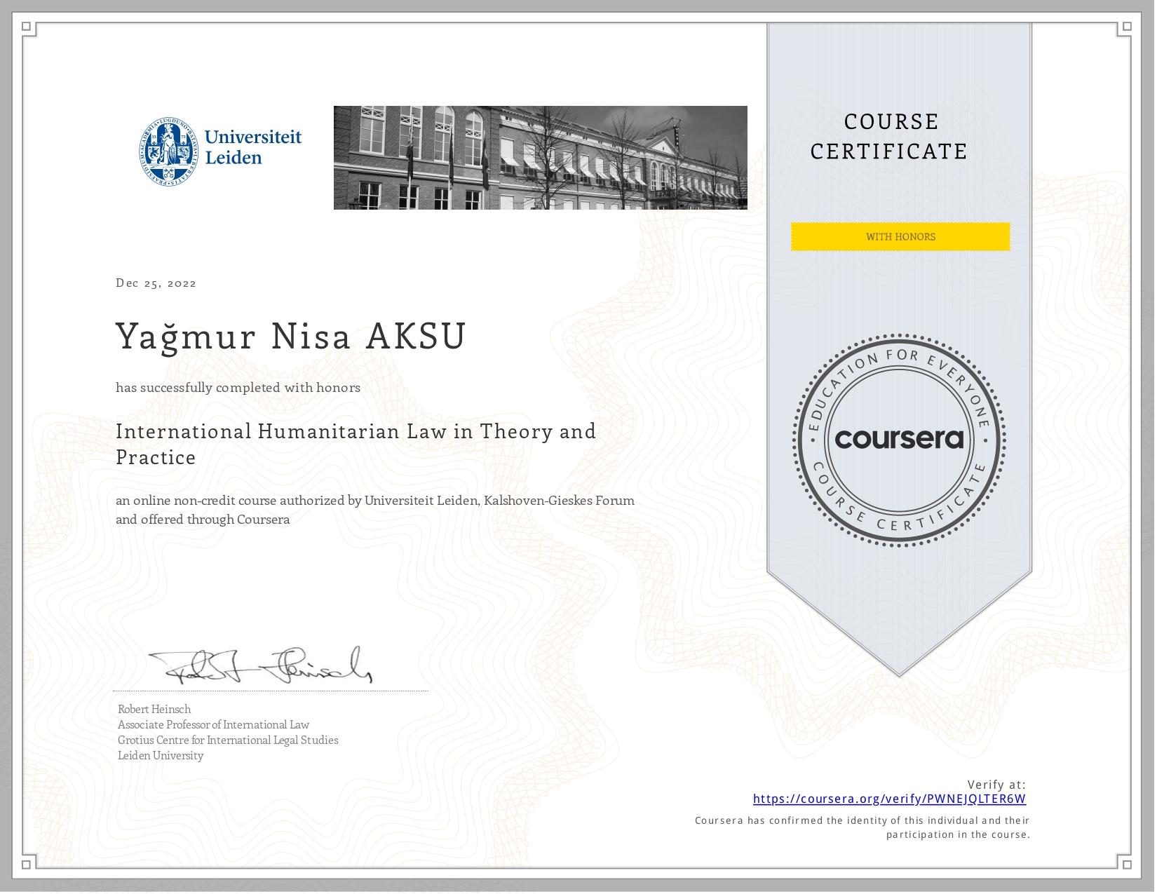 International Humanitarian Law in Theory and Practice