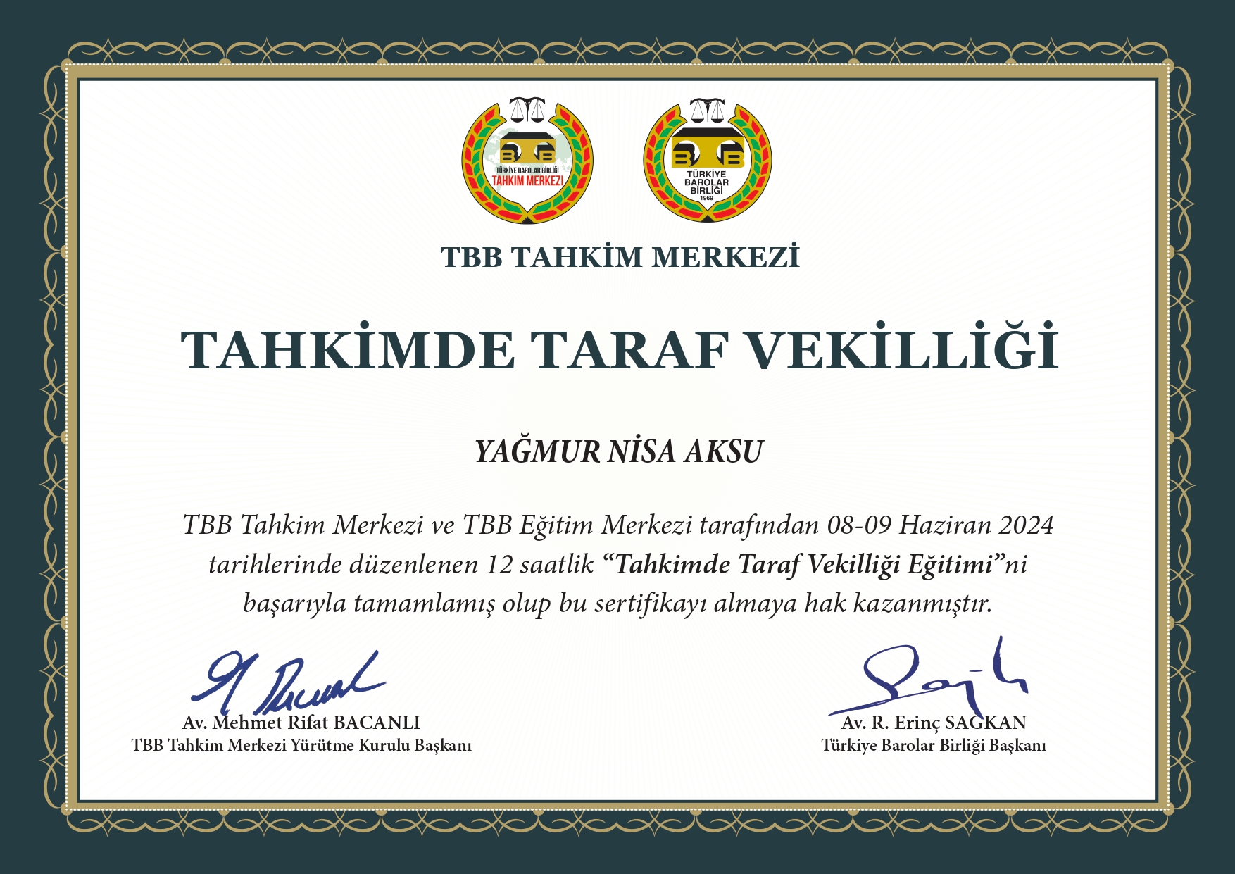 Tahkimde Taraf Vekilliği