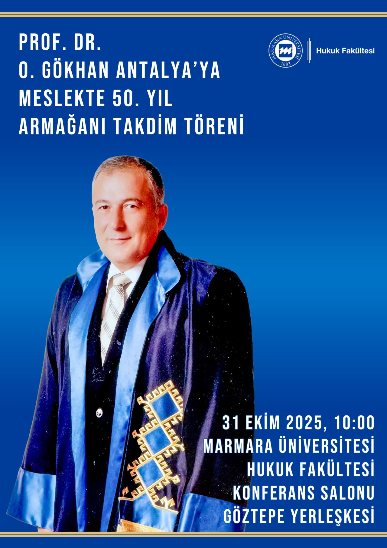 Marmara Üniversitesi'nde takdim töreni gerçekleştirilecek